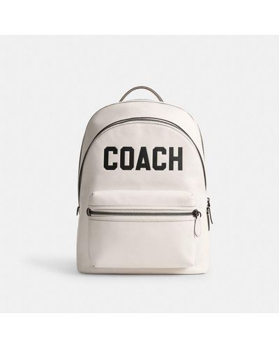 COACH Charter Backpack With Graphic - Natural