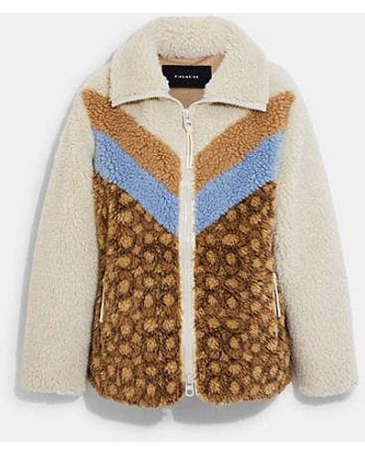 COACH Sherpa Signature Jacket - Metallic