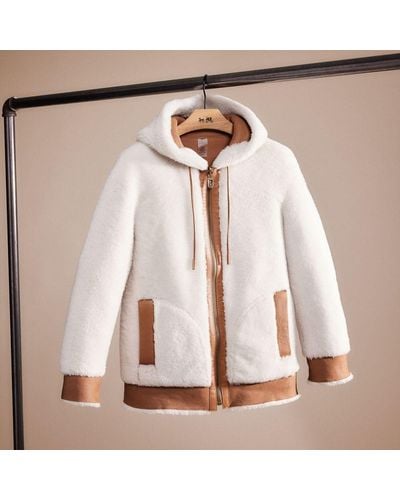 COACH Restored Reversible Shearling Hoodie - Multicolor