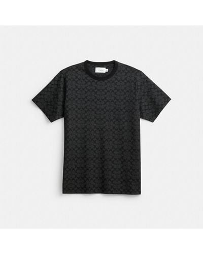 COACH Signature T Shirt - Black