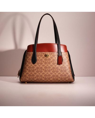 COACH Darcie Carryall In Colorblock Signature Canvas in Black Lyst