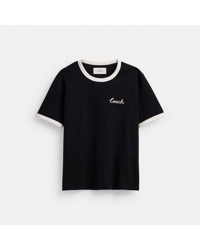 COACH Ringer T Shirt - Black