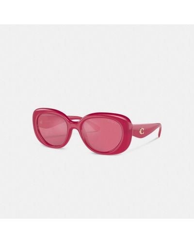 COACH Pillow Tabby Round Sunglasses - Pink