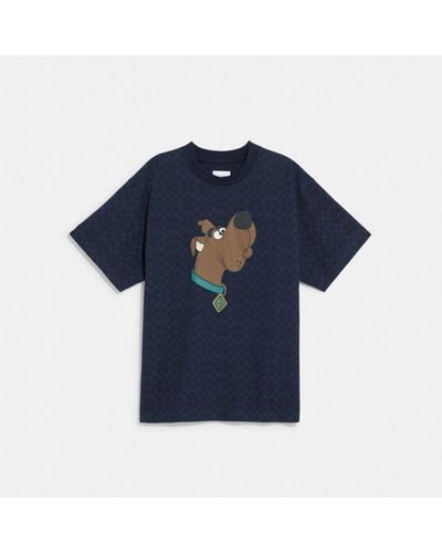 COACH %7c Scooby Doo! Signature T Shirt - Blue