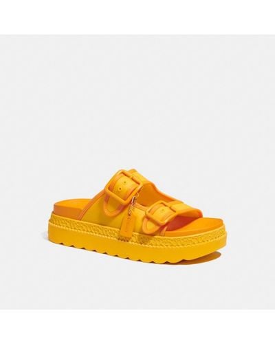 COACH Lucy Sandal - Yellow