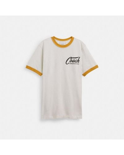 COACH Ringer T Shirt - White