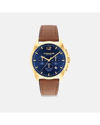 COACH Greyson Watch, 43mm - Blue