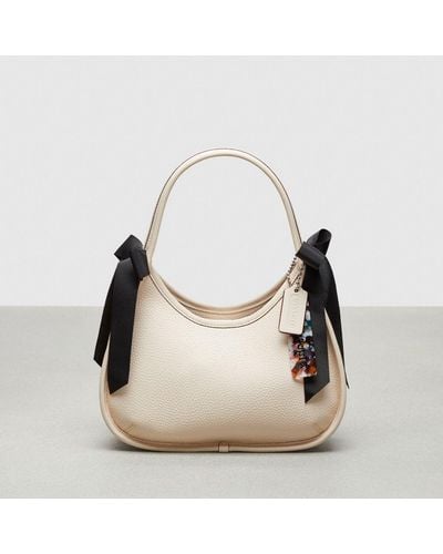 COACH Ergo Bag In Topia Leather: Bows - Natural