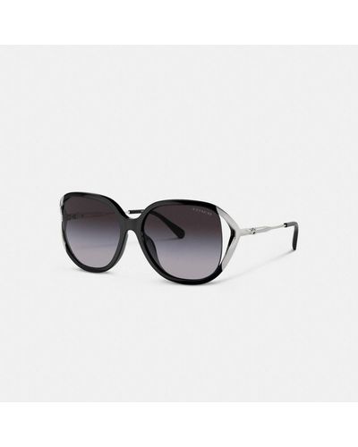 COACH Bandit Oversized Square Sunglasses - Black