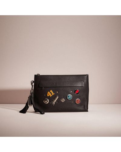 COACH Upcrafted Pouch - Black