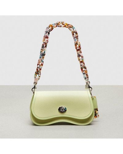 COACH Wavy Dinky Bag With Crossbody Strap - Green