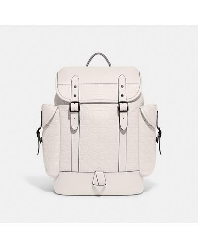 COACH Hitch Backpack In Signature Leather - Natural