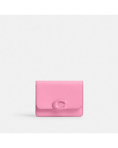 COACH Bandit Card Case - Pink