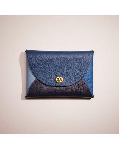 COACH Remade Colorblock Large Pouch - Blue