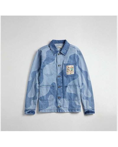 COACH Denim Jacket In Wavy Wash - Blue