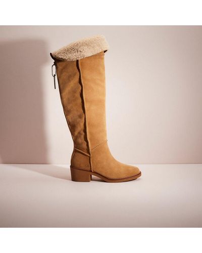 COACH Restored Janelle Boot - Brown