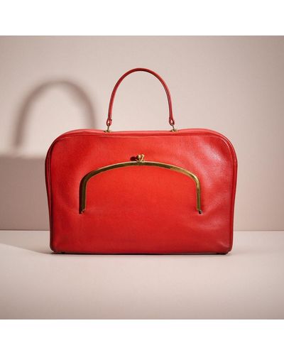 COACH Vintage Cashin Carry Attache Bag - Red