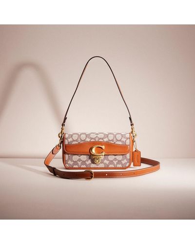 Coach Signature Textile Jacquard Micro Rogue - Cocoa Burnished Amb