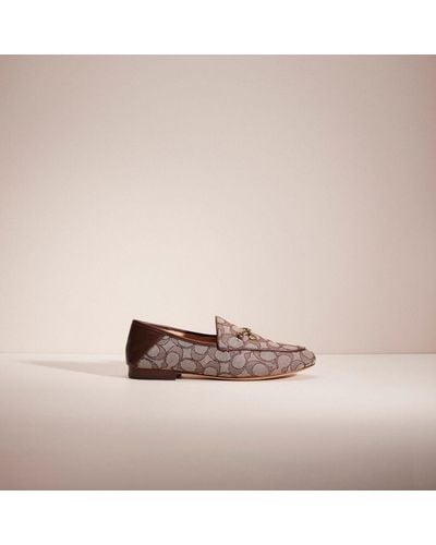 COACH Restored Hanna Loafer In Signature Jacquard - Pink
