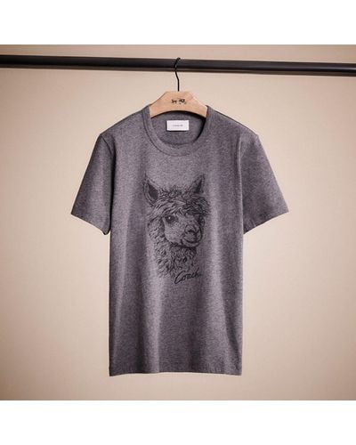 COACH Restored Alpaca Graphic T Shirt - Purple