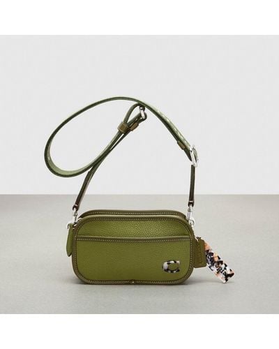 COACH Crossbody Convertible Belt Bag In Topia Leather - Green