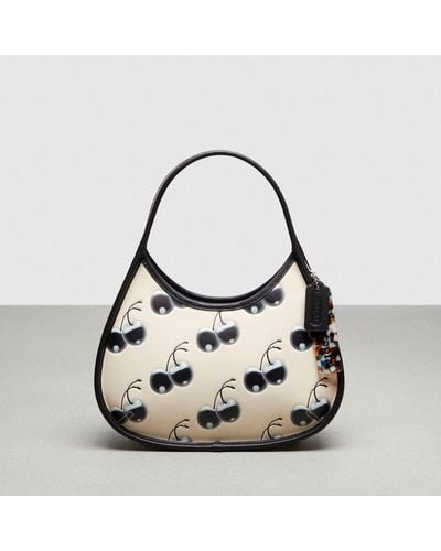 COACH Ergo Bag In Topia Leather With Cherry Print - Multicolor