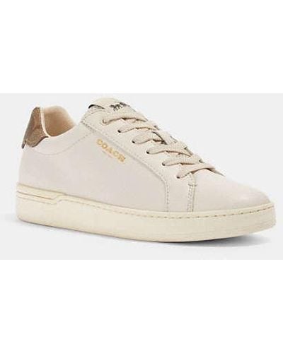 COACH Clip Low Top Sneaker - Natural