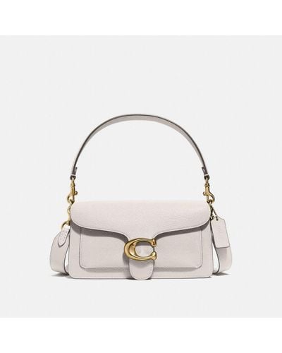 COACH Leather Tabby Shoulder Bag 26 - White
