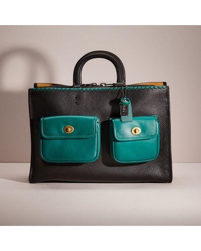 COACH Upcrafted Rogue Brief In Regenerative Leather - Green