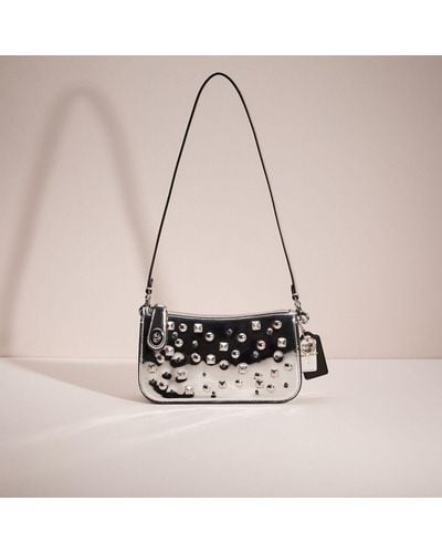 COACH Upcrafted Penn Shoulder Bag In Silver Metallic - Pink