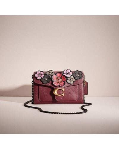 COACH Upcrafted Tabby Chain Clutch - Red