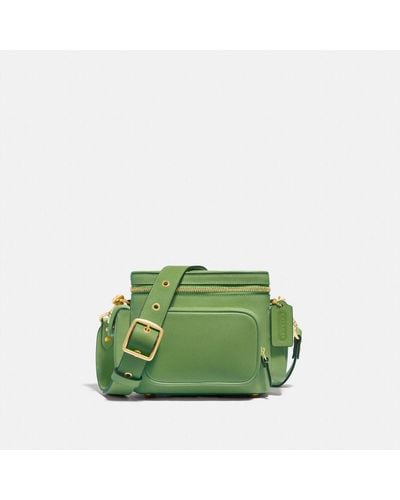 COACH Utility Crossbody 18 In Original Natural Leather - Green