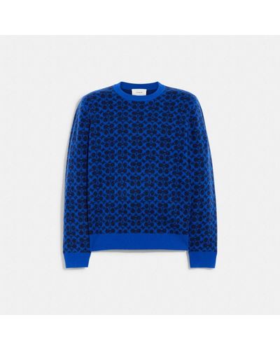 COACH Signature Sweater - Blue