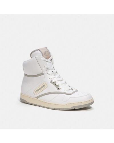 COACH C202 High Top Sneaker - White