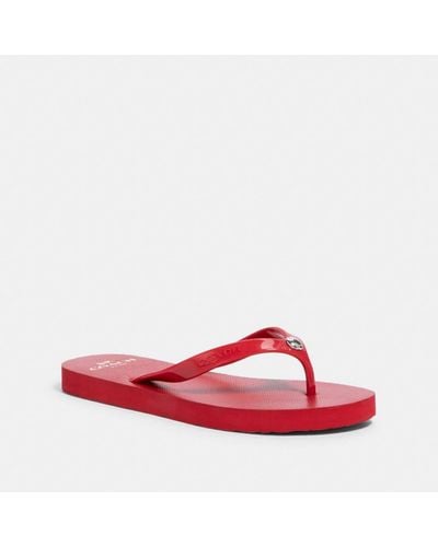 COACH Flip Flop - Red