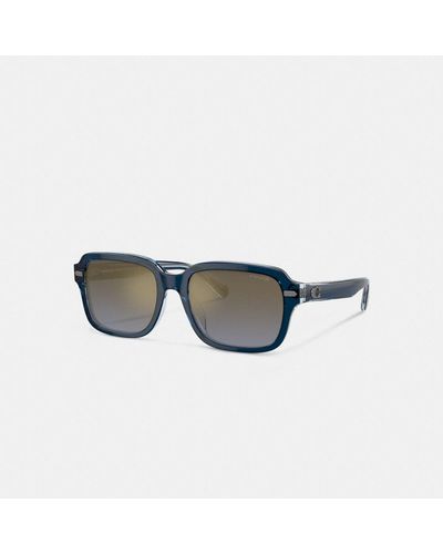 COACH Beveled Signature Square Sunglasses - Multicolor