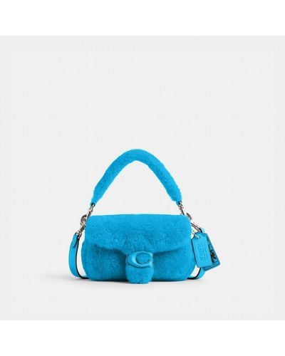 COACH The Lil Nas X Drop Tabby Shoulder Bag 18 In Shearling - Blue