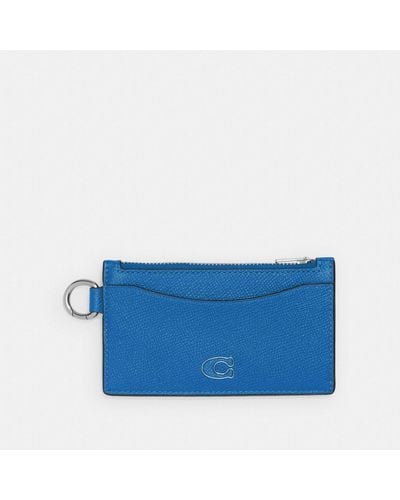 COACH Zip Card Case - Blue