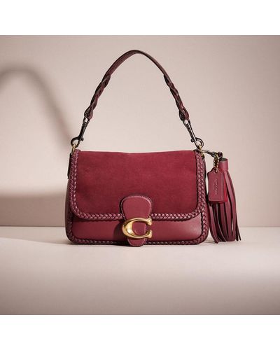 COACH Upcrafted Soft Tabby Shoulder Bag With Braid - Red