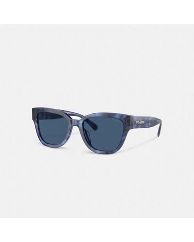COACH Signature Round Sunglasses - Blue