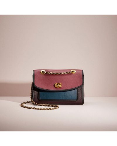 COACH Restored Parker In Colorblock - Pink