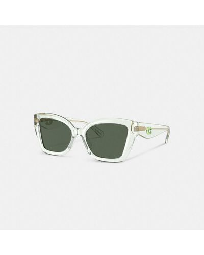 COACH Jelly Tabby Square Cat Eye Sunglasses - Green