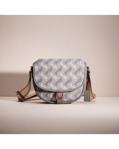 COACH Restored Hitch Crossbody With Horse And Carriage Print - Gray