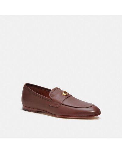 COACH Sculpted Signature Loafer - Brown