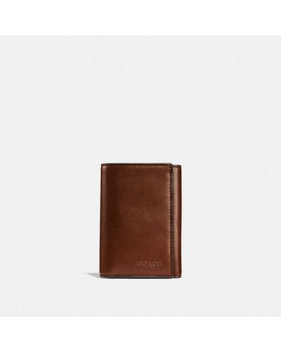 COACH Trifold Wallet - Brown