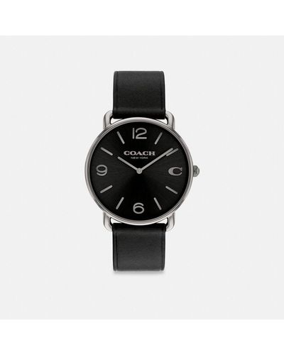 COACH Elliot Watch | Contemporary Minimalism With Signature Detailing | True Classic Design For Any Occasion - Black