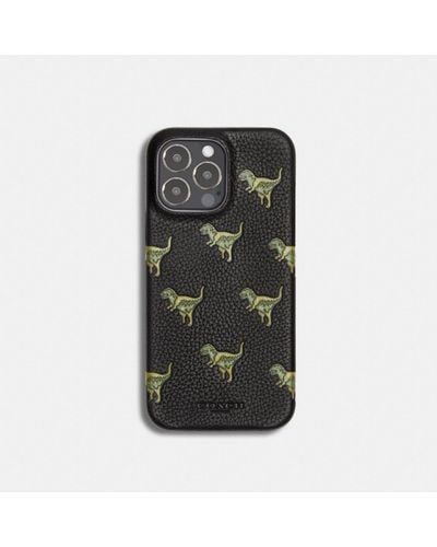 COACH Iphone 14 Pro Max Case With Rexy - Black