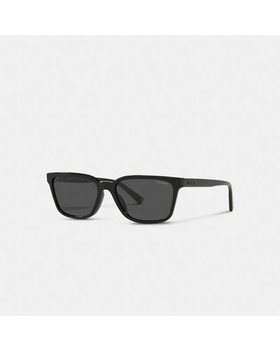 COACH Signature Workmark Square Sunglasses - Black