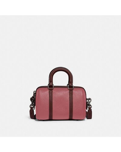 COACH Ruby Satchel 18 In Colorblock - Pink