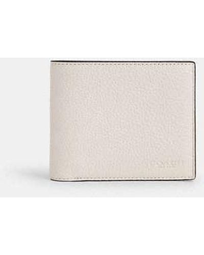 COACH 3 In 1 Wallet - White | Leather - Black